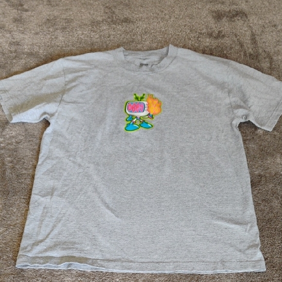 Obey Other - Obey Flame Finger Tee Heather Gray